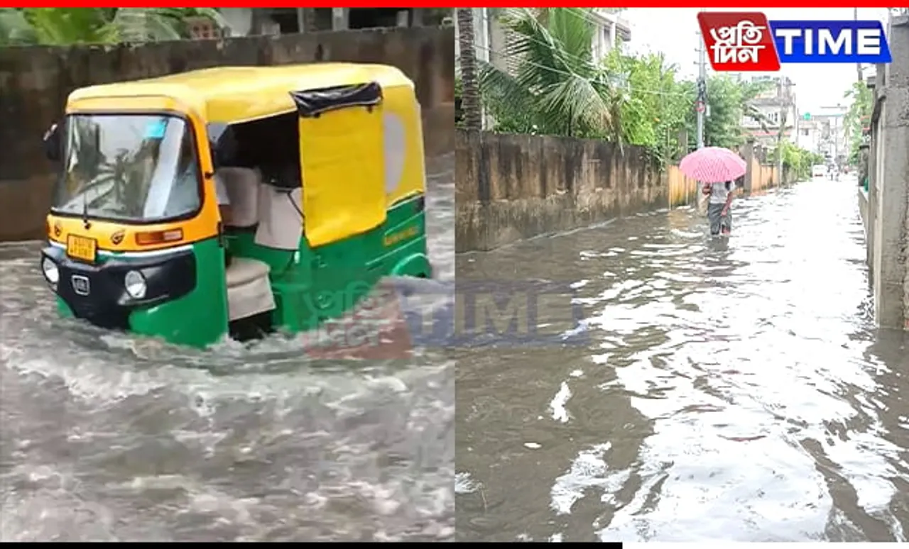 Flash Floods Submerge Guwahati After Sunday Morning Rain, IMD Issues Yellow Alert